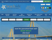 Tablet Screenshot of beachsidevacations.com